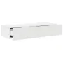 Estante de pared con cajones de madera contrachapada blanco by , Shelves and shelves - Ref: Foro24-859986, Price: 75,83 €, Di...