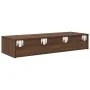 Estante de pared con cajones madera contrachapada marrón roble von , Regale und Regale - Ref: Foro24-859992, Preis: 77,42 €, ...