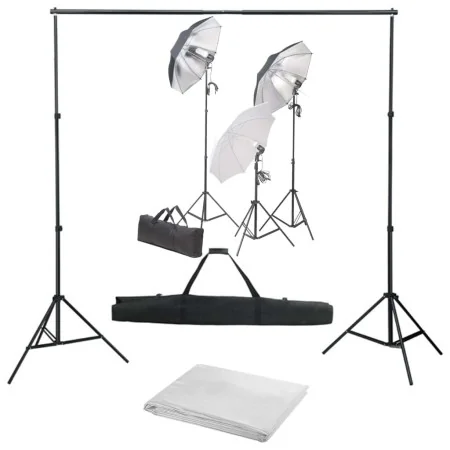 Kit de estudio fotográfico con set de luces y fondo | Foro24.es | Tu tienda online para hogar, jardín y más Foro24.es