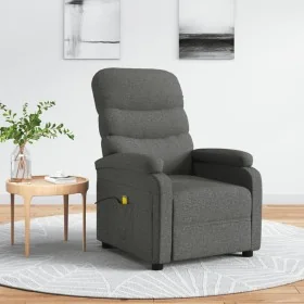 Sillón de masaje de tela gris oscuro de , Sillones de masaje eléctricos - Ref: Foro24-321227, Precio: 203,58 €, Descuento: -5%%