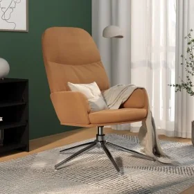 Sillón de relax de piel de ante sintético gris