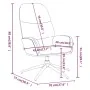 Sillón de relax de piel de ante sintético gris taupé | Foro24.es | Tu tienda online para hogar, jardín y más Foro24.es