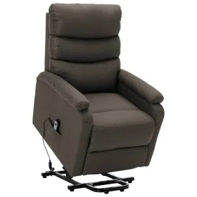 Sillón elevable tela gris taupe