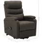 Sillón elevable tela gris taupe | Foro24.es | Tu tienda online para hogar, jardín y más Foro24.es