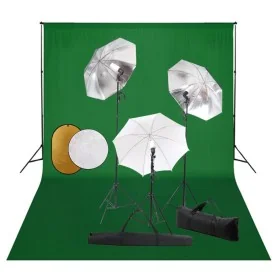 Kit estudio fotográfico lámparas, sombrillas