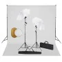 Kit estudio fotográfico lámparas sombrillas fondo y reflector by , Flashes and studio lighting - Ref: Foro24-3067072, Price: ...