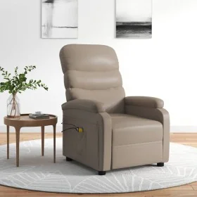 Sillón de masaje eléctrico cuero sintético color capuchino de , Sillones de masaje eléctricos - Ref: Foro24-3073683, Precio: ...