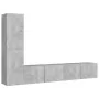 Set muebles de salón TV 4 pzas madera ingeniería gris hormigón de , Muebles TV - Ref: Foro24-3079094, Precio: 130,08 €, Descu...