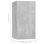 Set muebles de salón TV 4 pzas madera ingeniería gris hormigón de , Muebles TV - Ref: Foro24-3079094, Precio: 130,08 €, Descu...