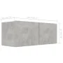 Set muebles de salón TV 4 pzas madera ingeniería gris hormigón de , Muebles TV - Ref: Foro24-3079094, Precio: 130,08 €, Descu...