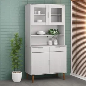 Aparador superior MOLDE madera maciza pino blanco 90x35x100 cm von , Sideboards - Ref: Foro24-350550, Preis: 197,12 €, Rabatt...
