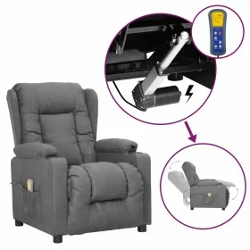 Sillón de masaje elevable tela gris claro by , Electric massage chairs - Ref: Foro24-3093433, Price: 298,66 €, Discount: %