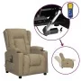 Sillón de masaje elevable cuero sintético color capuchino de , Sillones de masaje eléctricos - Ref: Foro24-3093452, Precio: 2...