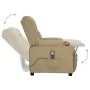 Sillón de masaje elevable cuero sintético color capuchino de , Sillones de masaje eléctricos - Ref: Foro24-3093452, Precio: 2...