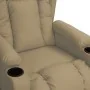 Sillón de masaje elevable cuero sintético color capuchino de , Sillones de masaje eléctricos - Ref: Foro24-3093452, Precio: 2...