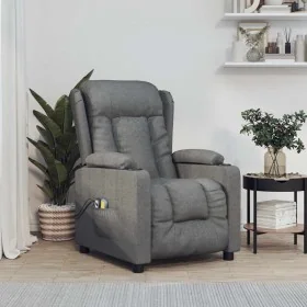 Sillón de masaje eléctrico tela gris oscuro by , Electric massage chairs - Ref: Foro24-3098790, Price: 288,33 €, Discount: -5%%