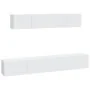 Set de muebles para TV 4 piezas madera contrachapada blanco by , TV Furniture - Ref: Foro24-3114526, Price: 177,46 €, Discoun...