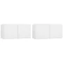 Set de muebles para TV 4 piezas madera contrachapada blanco by , TV Furniture - Ref: Foro24-3114526, Price: 177,46 €, Discoun...