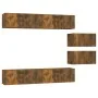 Set de muebles de TV 6 pzas madera contrachapada roble ahumado de , Muebles TV - Ref: Foro24-3114603, Precio: 179,64 €, Descu...