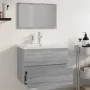 Set de muebles de baño madera contrachapada gris Sonoma by , Bathroom furniture - Ref: Foro24-3152877, Price: 229,21 €, Disco...