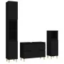 Juego de muebles de baño 3 pzas madera contrachapada negro by , Bathroom furniture - Ref: Foro24-3185598, Price: 201,32 €, Di...