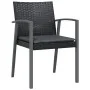 Juego comedor jardín 7 piezas y cojines ratán sintético y acero by , Garden sets - Ref: Foro24-3186992, Price: 561,89 €, Disc...