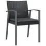 Juego comedor jardín 7 piezas y cojines ratán sintético y acero by , Garden sets - Ref: Foro24-3186999, Price: 655,42 €, Disc...