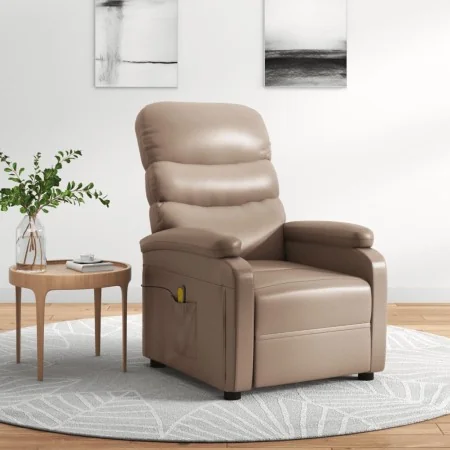 Sillón de masaje de cuero sintético color capuchino by , Electric massage chairs - Ref: Foro24-289695, Price: 166,30 €, Disco...