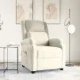 Sillón de masaje de terciopelo blanco crema | Foro24.es | Tu tienda online para hogar, jardín y más Foro24.es