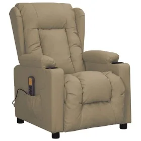 Sillón de masaje de cuero sintético color capuchino by , Electric massage chairs - Ref: Foro24-339077, Price: 227,04 €, Disco...
