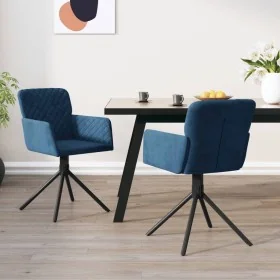 Sillas de comedor giratorias 2 uds terciopelo azul von , Essstühle - Ref: Foro24-344789, Preis: 149,25 €, Rabatt: -5%%