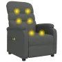 Sillón de masaje eléctrico tela gris oscuro by , Electric massage chairs - Ref: Foro24-3073695, Price: 242,02 €, Discount: -5%%