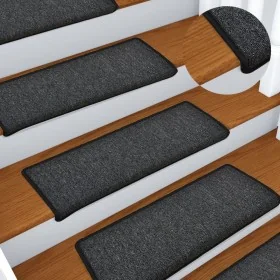 Alfombras de peldaños de escalera 15 uds antracita 65x21x4 cm by , Stair mats - Ref: Foro24-134567, Price: 71,54 €, Discount:...