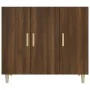 Aparador de madera de ingeniería marrón roble 90x34x80 cm von , Sideboards - Ref: Foro24-817461, Preis: 88,58 €, Rabatt: -5%%