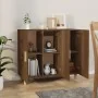 Aparador de madera de ingeniería marrón roble 90x34x80 cm von , Sideboards - Ref: Foro24-817461, Preis: 88,58 €, Rabatt: -5%%
