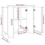 Aparador de madera de ingeniería marrón roble 90x34x80 cm von , Sideboards - Ref: Foro24-817461, Preis: 88,58 €, Rabatt: -5%%
