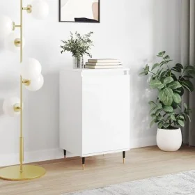 Aparador madera de ingeniería blanco brillante 40x35x70 cm by , Sideboards - Ref: Foro24-831040, Price: 52,25 €, Discount: -5%%