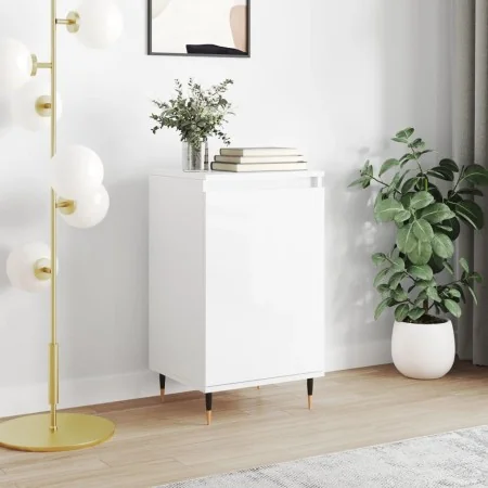 Aparador madera de ingeniería blanco brillante 40x35x70 cm by , Sideboards - Ref: Foro24-831040, Price: 52,25 €, Discount: -5%%