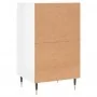 Aparador madera de ingeniería blanco brillante 40x35x70 cm by , Sideboards - Ref: Foro24-831040, Price: 52,25 €, Discount: -5%%