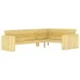 Banco de jardín de madera de pino impregnada 239 cm by , garden benches - Ref: Foro24-49038, Price: 456,53 €, Discount: -5%%