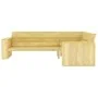 Banco de jardín de madera de pino impregnada 239 cm by , garden benches - Ref: Foro24-49038, Price: 456,53 €, Discount: -5%%
