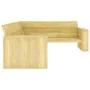 Banco de jardín de madera de pino impregnada 239 cm by , garden benches - Ref: Foro24-49038, Price: 456,53 €, Discount: -5%%