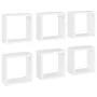 Estantes cubo de pared 6 unidades blanco 30x15x30 cm by , Shelves and shelves - Ref: Foro24-807000, Price: 53,40 €, Discount: %