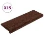 Alfombras de peldaños de escalera 15 uds marrón 65x21x4 cm | Foro24.es | Tu tienda online para hogar, jardín y más Foro24.es