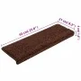 Alfombras de peldaños de escalera 15 uds marrón 65x21x4 cm | Foro24.es | Tu tienda online para hogar, jardín y más Foro24.es