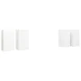 Muebles de salón 4 uds madera ingeniería blanco 30,5x30x60 cm by , TV Furniture - Ref: Foro24-3078740, Price: 132,11 €, Disco...