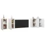 Muebles de salón 4 uds madera ingeniería blanco 30,5x30x60 cm by , TV Furniture - Ref: Foro24-3078740, Price: 132,11 €, Disco...