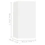 Muebles de salón 4 uds madera ingeniería blanco 30,5x30x60 cm by , TV Furniture - Ref: Foro24-3078740, Price: 132,11 €, Disco...