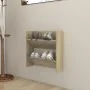 Zapatero de pared madera contrachapada roble Sonoma 60x18x60 cm | Foro24.es | Tu tienda online para hogar, jardín y más Foro24.es