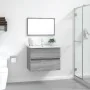 Set de muebles de baño 2 pzas madera contrachapada gris sonoma de , Muebles de baño - Ref: Foro24-815736, Precio: 75,69 €, De...